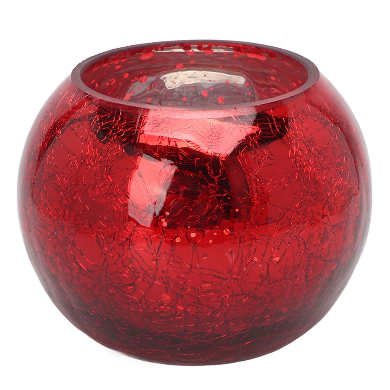 Round Glass Candle Holder Glass Tealight Votive Holder for Wedding