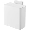 Yamazaki 4268 Magnetic & Sink Door Trash Can, White, Approx.
