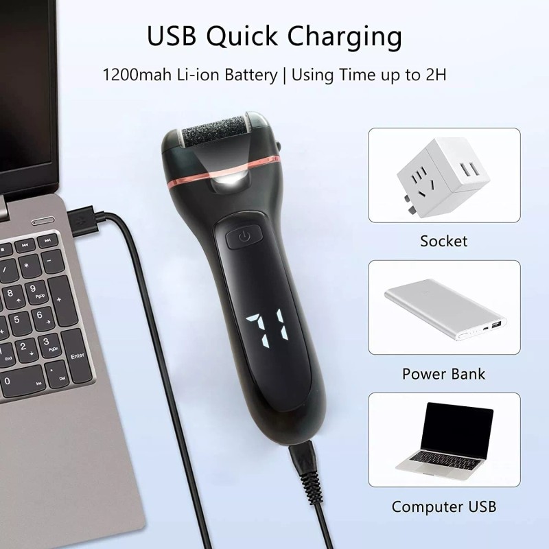 Bexcost Professional Electric Foot Grinder File Callus Dead Skin Remover