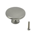 highdecora Round Cabinet Door Knobs and Handles, Single Hole Cupboard