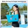 Lckaey Rubber Beach Bag Accessories-PVC Rubber decoration-for EVA Purse Bogg