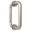 CRL 6" Brushed Nickel (BM Series) Tubular Back-To-Back Pull Handle