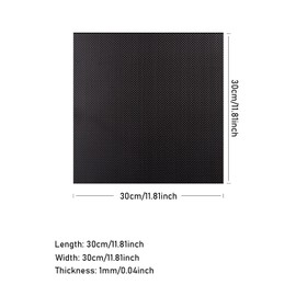 Kalolary Carbon Fiber Board Plate 300 X 300 X 1 MM, Carbon Fiber Sheets Available in 1mm 3mm Plain Weave 100% 3K Glossy Surface
