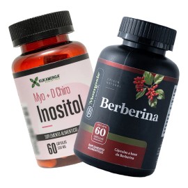 Kit Berberina + Inositol Puro Myo Inositol + D-chiro