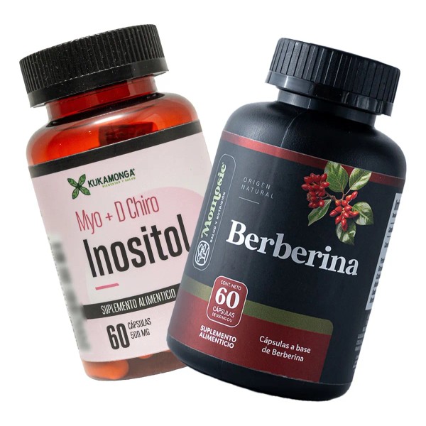 Kit Berberina + Inositol Puro Myo Inositol + D-chiro