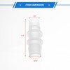 VekAuto 4pcs Plastic Hose Barb Fitting 9/16" to 1/2" Barbed