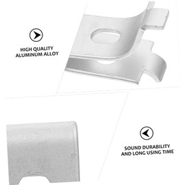 KONTONTY 50 Pcs Adjustable Shelf Support Clips Durable Aluminum Alloy Fixing Clamps for Easy Installation Removal for Shelving Home Office