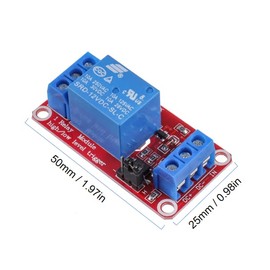 HUAREW 1-channle 12V relay module with optocoupler isolation supports high and low level triggering (pack of 10)
