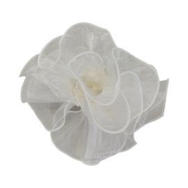 RPZL Chiffon Bow Hair Clip (White)