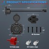 MICTUNING AC Port Plug with Heavy Duty Integrated 20 Inch