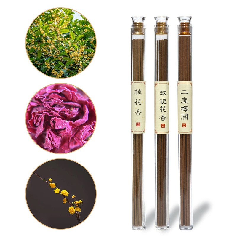 REN JIAN YOU WEI Incense, Sandalwood, Agarwood, Fruity Floral Scent,