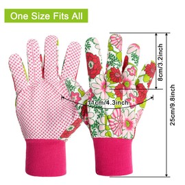 Ainiv Gardening Gloves for Women/Ladies, 2 Pairs Non-Slip Grip Garden Work Gloves, Comfortable Breathable Thorn Proof Garden Gloves for Yard, Farm, Pruning,Gardening Outdoor Multi-Purpose