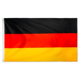 XXL Germany Flag Large 240 x 150 cm German Supporter Flags UV Fade Resistant with Brass Eyelets for Football Games Sports Events Balcony Garden Outdoor and Indoor Decoration Flag