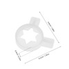 Ciieeo1pc Ice Cream Machine Star Nozzles Soft Serve Ice Cream