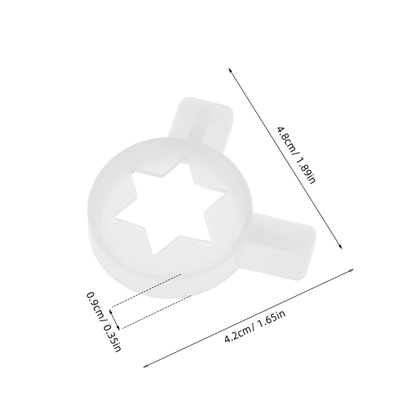 Ciieeo1pc Ice Cream Machine Star Nozzles Soft Serve Ice Cream