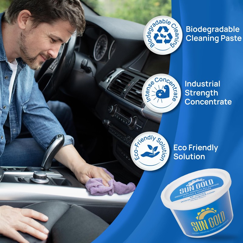 SUN GOLD - All Purpose Cleaner, Multi-Surface Cleaning Paste for