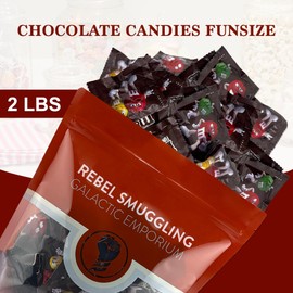 Fun Size Milk Chocolate Candy Pieces Bulk 2lb Bag of Individual Packs by Rebel Smuggling Galactic Emporium