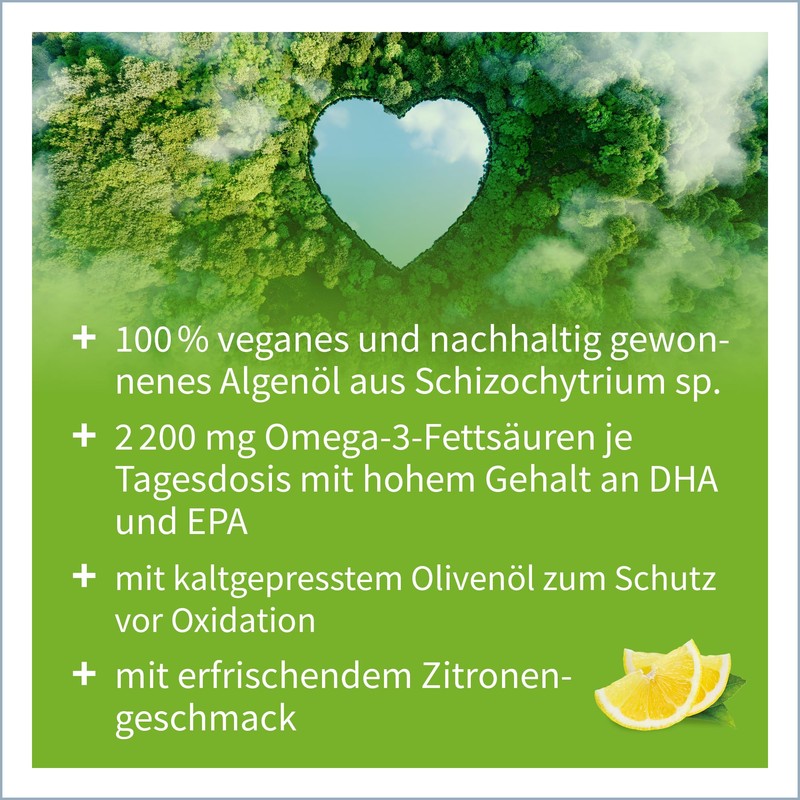 NatuGena Omega-3 Vegan Oil with Vegetable Algae Oil from Sustainable