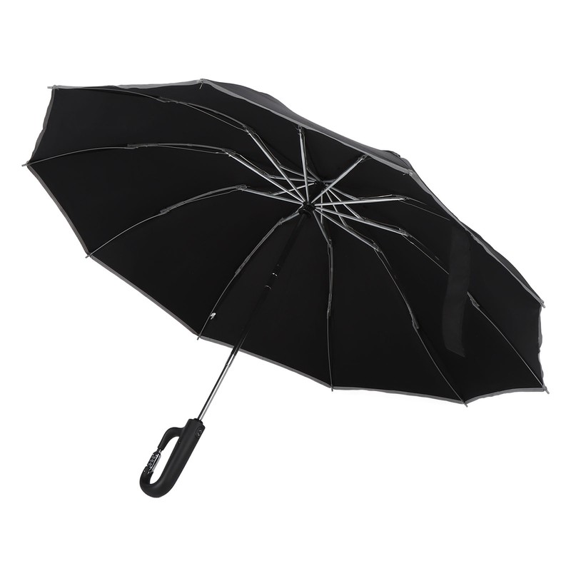 Automatic Umbrella Reflective Safety Strip Ring Buckle Umbrella Windproof Portable