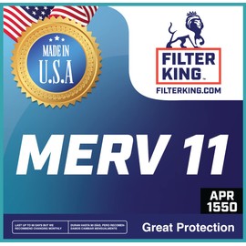 Filter King Air Filters 8x20x1 | 4 Pack | MERV 11 | HVAC Pleated AC Furnace Filters | Air Purifier | Replacement Filters for Clean, Healthy & Fresh Environment| MADE IN USA