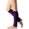 iB-iP Women's Ballet Dancer Aerobic Checked Thermal Leg Warmers, Hyacinth