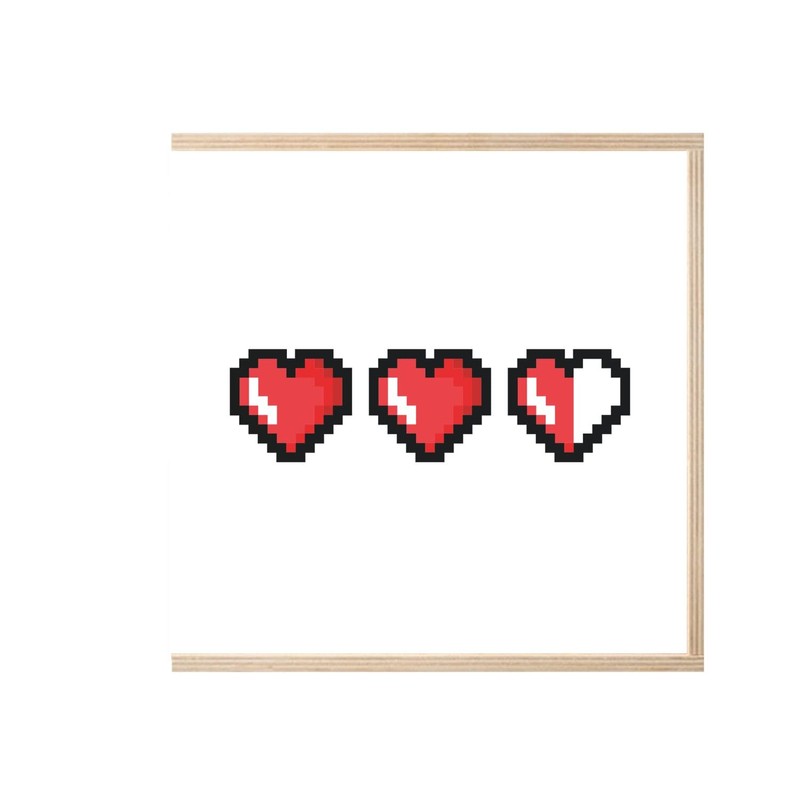 Fabulous Wooden Box - Heart Life Games Video Pixel Life