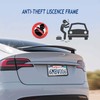 Aootf License Plate Frames Anti Theft- Tamper Proof Carbon Fiber