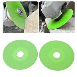 Glass Cutting Disc, High Hardness Grinding Saw 4in Incisive 2Pcs Stable Working for Tile