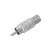 Fuji Parts FNT-318 F Type Terminal (Female) to RCA (Male) Conversion Plug