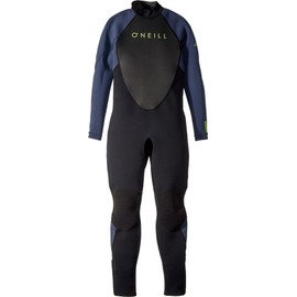 O'NEILL Unisex Child Youth Reactor-2 3/2mm Back Zip Full Wetsuits, Black/Slate, 12 US