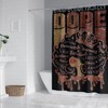 Black Woman Shower Curtain African American Fashion Afro Black Girl