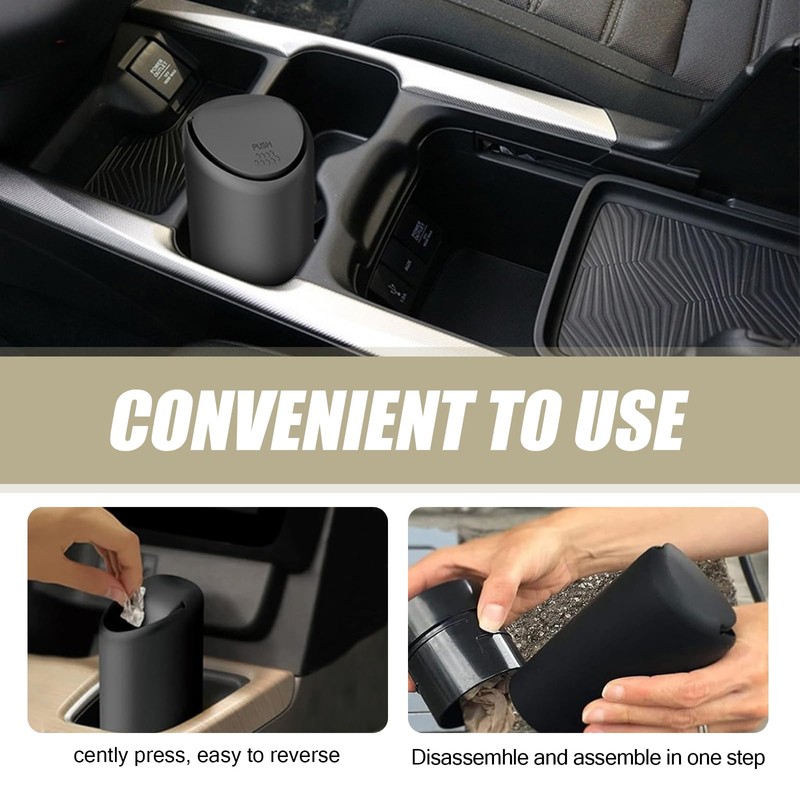 pinflaw Pack of 1 Car Storage Bin, Center Console Trash
