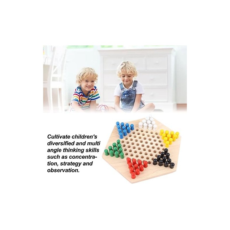 Juego de Damas, Tablero Hexagonal de para ni os (Exclusivo