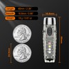 TUNENGE S12Plus Keychain Flashlight，610 High Lumen EDC Pocket Flashlight,USB C