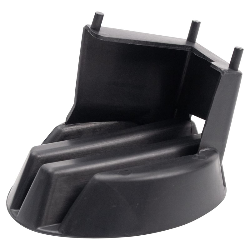 TRQ Front Right Fog Light Hole Cover Black Passenger Side