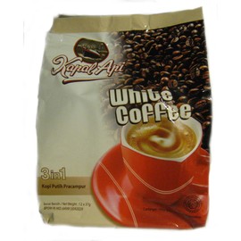Kapal Api White Coffee 3 in 1 Premixed Instant Coffee, 12 x 37-gram pouches