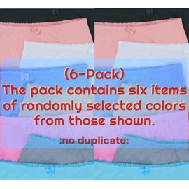ToBeInStyle Women's Pack of 6 High-Rise Girdle Panties - 3X-Large