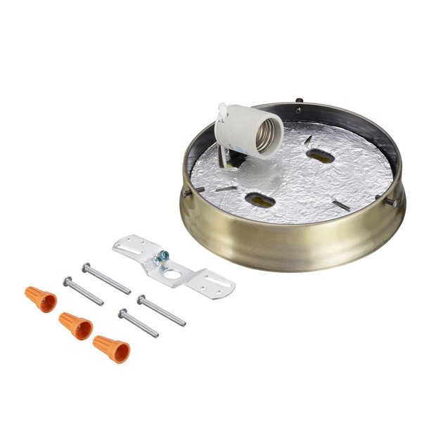 Aspen Creative 22106-07-1, Flush Mount Ceiling Fixture Shade Holder Kit
