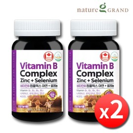 High-Dose Vitamin B Complex Active B Group B6 B12 2 Bottles 6 Months Direct Import from Canada Vitamin B B100 Complex Zinc Selenium / 고함량 비타민B 컴플렉스 활성 B군 B6 B12 2병 6개월 캐나다 직수입 비타민비 B100 콤플렉스 아연 셀레늄