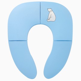 Pejoye Folding Travel Potty Seat for Boys and Girls, Toddler Toilet Seats for Kids, Non-Slip Suction Cups, Includes Free Travel Bag, Blue