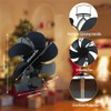 Wood Stove Fan Heat Powered Non-Electric Lotus Shaped Silent Operation