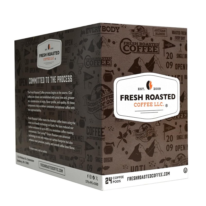 Fresh Roasted Coffee, Tanzanian Peaberry, Light Roast, Kosher, K-Cup Compatible,