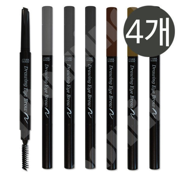Etude Drawing Eyebrow/Eyebrow Pencil /4 pcs / 에뛰드 드로잉 아이브라우아이브로우