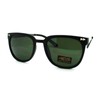 Vintage Retro Unisex Sunglasses Square Frame Retro Rewind Matte Black