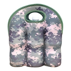 Koverz - #1 Neoprene Insulated 6-Pack Carrier, Beer Bottle Carrier, Six-Pack Tote - Digital Camo
