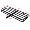 CP-AUTO 2" Trailer Hitch Mount Cargo Basket Luggage 500lbs Rack