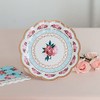 Weddingstar Small Round Disposable Paper Party Plates - Modern Floral