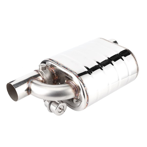 Car Electric Valve,63mm Universal Car Electric Valve Stainless Steel Remote Port Device Vacuum Pump Pipe Variable Muffler