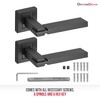 Decoranddecor Nexus Black Internal Door Handles – Aluminium Handle Sets