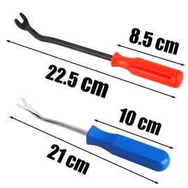 Lowats Nail Puller 2 Pieces Tack Puller Staple Remover Upholstery Nail Remover Tool Metal Head Nail Puller Tack Puller Tool Remover Tool for Furniture Floor